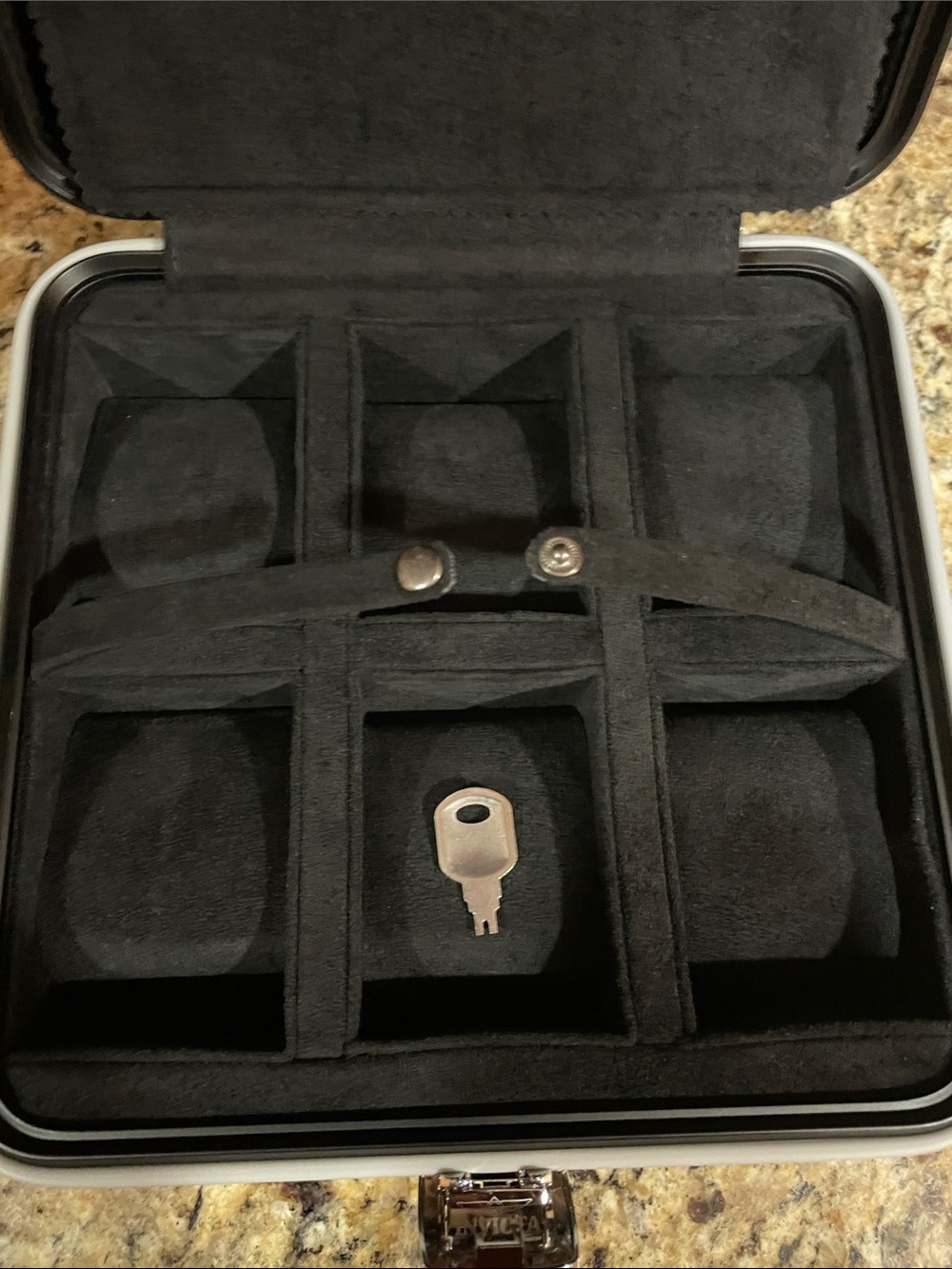 Invicta Black Aluminum 6-Slot Watch Case - Picture 5 of 7